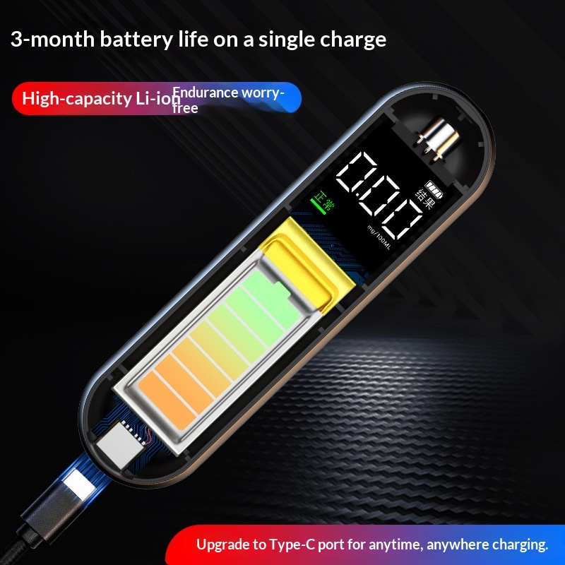 Car Intelligent Voice Digital Display Portable Detector High Precision Blowing Alcohol Tester_voghion.com