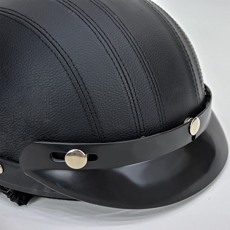 Exklusiv bei Cross-Border erhältlich: Leder-Halbelektroroller für Damen und Herren, Ganzjahres-Leichtmetallhelm in Melonenfarbe, sofort lieferbar_voghion.com