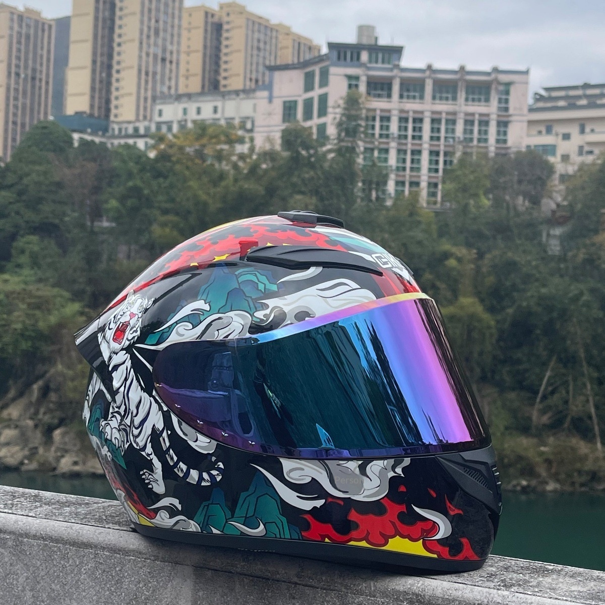 3C Certified New Helmet For Men, Stylish Electric Vehicle Motorcycle Helmet, Full-face, Windproof, Anti-fog, Detachable_voghion.com