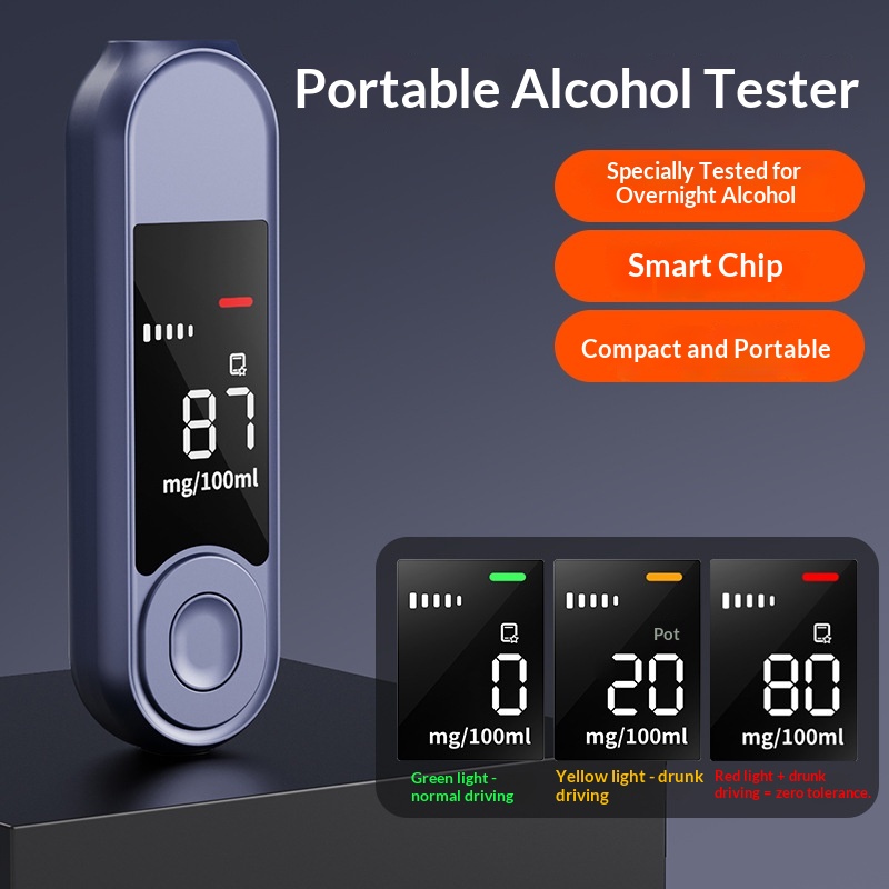 Etilometro per il rilevamento della guida, strumento di analisi dell'alcol nel traffico ad alta precisione._voghion.com