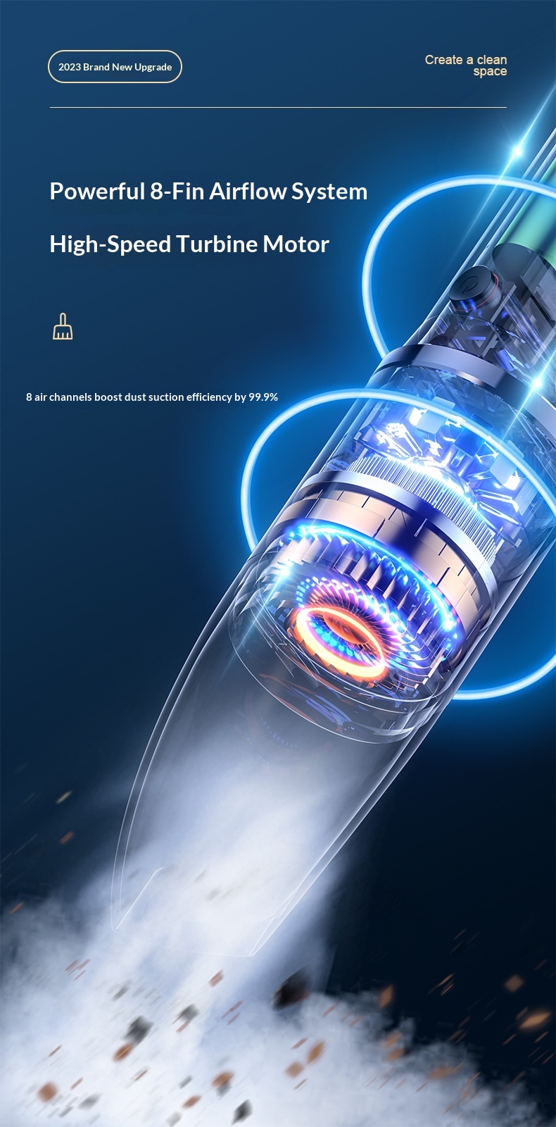 New Wireless Vacuum Cleaner Power High Suction Portable Handheld Home Wholesale Lighting Car Interior_voghion.com