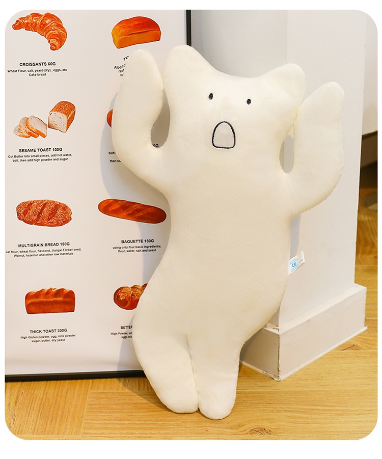 Long-haired Cat Sleeping Pillow Plush Toy Healing Soft Gift_voghion.com