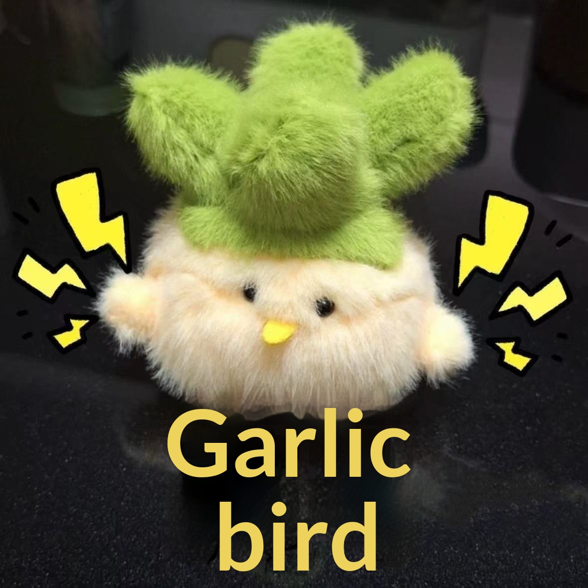 Garlic Bird Plush Toy White Little Chicken Creative Figurine Keychain Bag Pendant Gift Mini_voghion.com