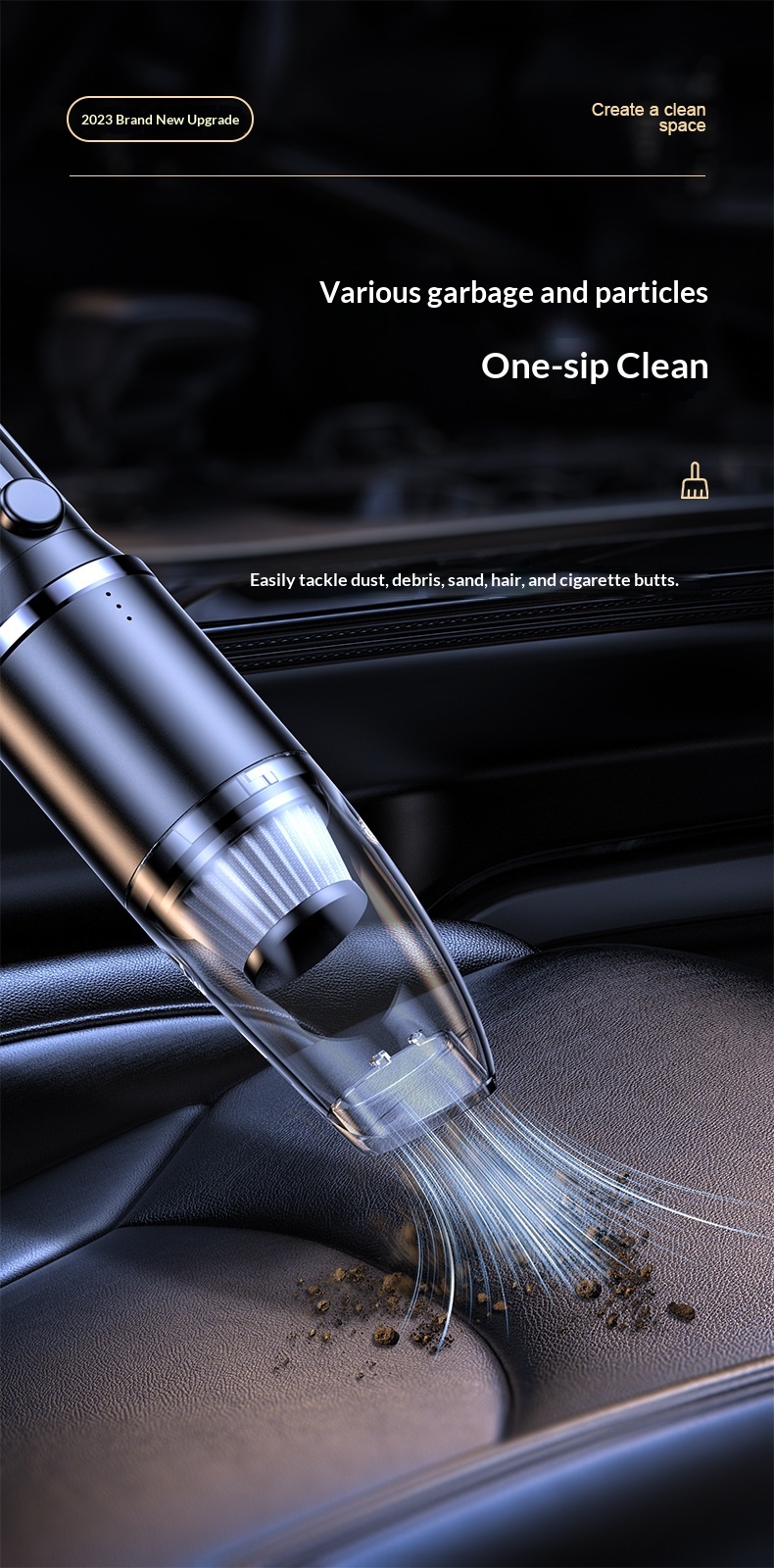 New Wireless Vacuum Cleaner Power High Suction Portable Handheld Home Wholesale Lighting Car Interior_voghion.com