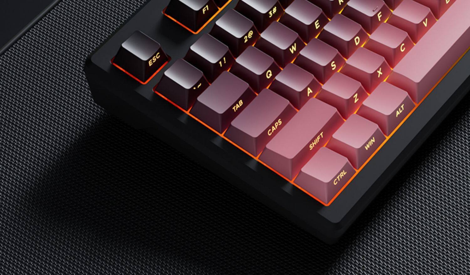 Z75PRO Klein bedraad toetsenbord met mechanisch gevoel, stil, extern, voor laptops, drie modi, speciaal ontworpen voor e-sports gaming_voghion.com