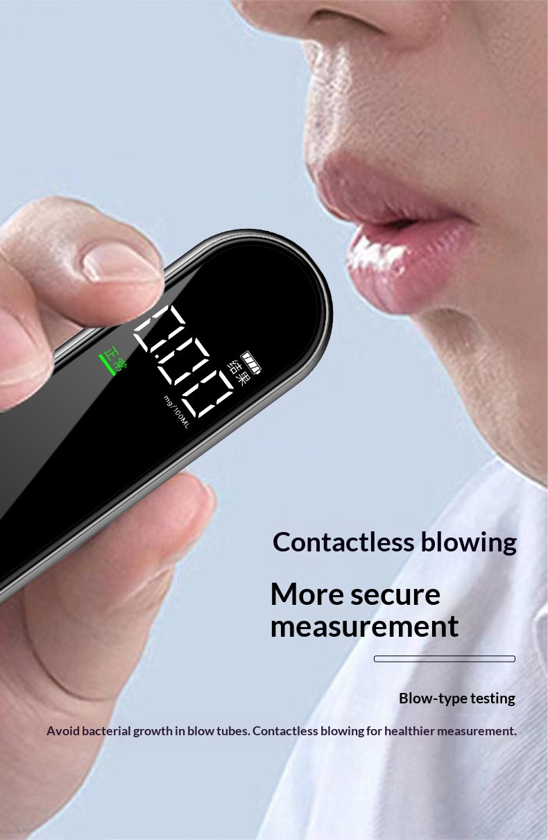 Car Intelligent Voice Digital Display Portable Detector High Precision Blowing Alcohol Tester_voghion.com