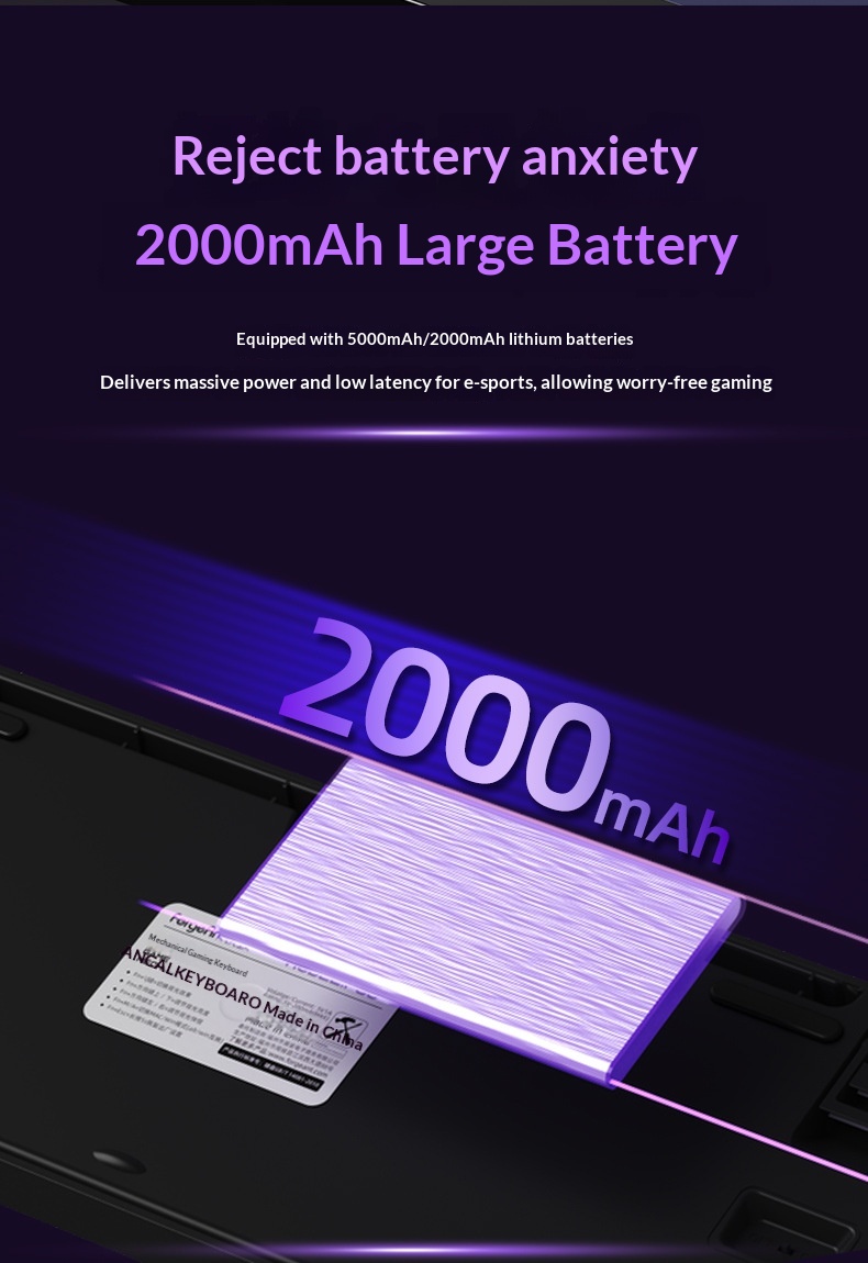 F98PRO Klavye, Oyun İçin Özelleştirilebilir Kablosuz Üç Modlu RGB Bluetooth Mekanik Klavye_voghion.com