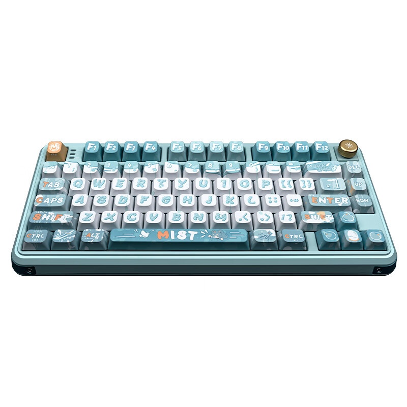 VALKYRIE VK75 Anpassbare mechanische Tastatur mit Tri-Mode 2,4 GHz/Kabelgebunden/Bluetooth Lineare Schalter_voghion.com