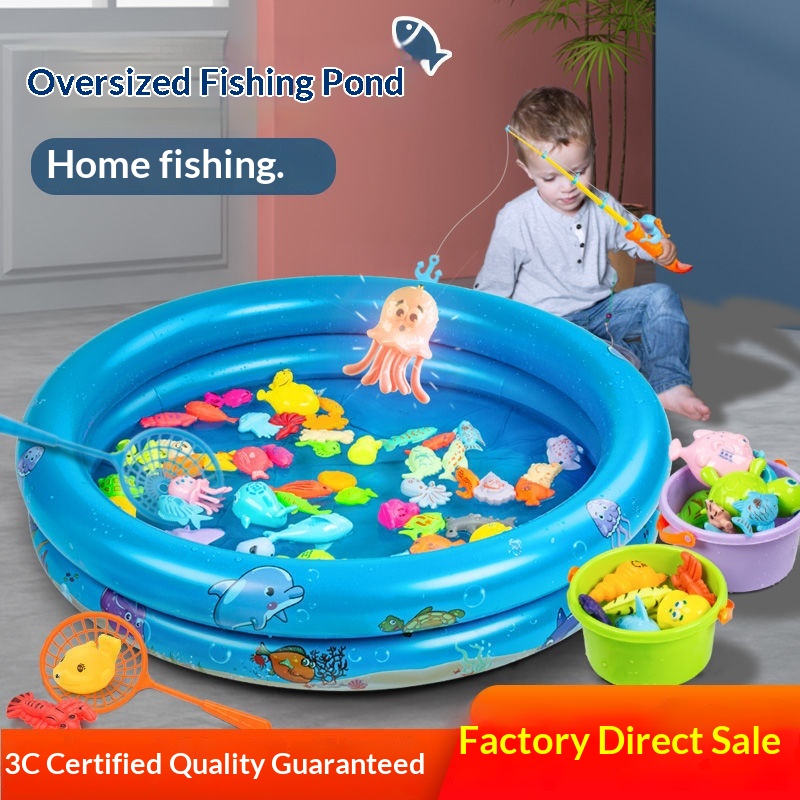 Set di giocattoli educativi per bambini per la pesca, con quadratini, immersioni, per neonati e bambine, magnetici, per giochi di ruolo in piscina._voghion.com