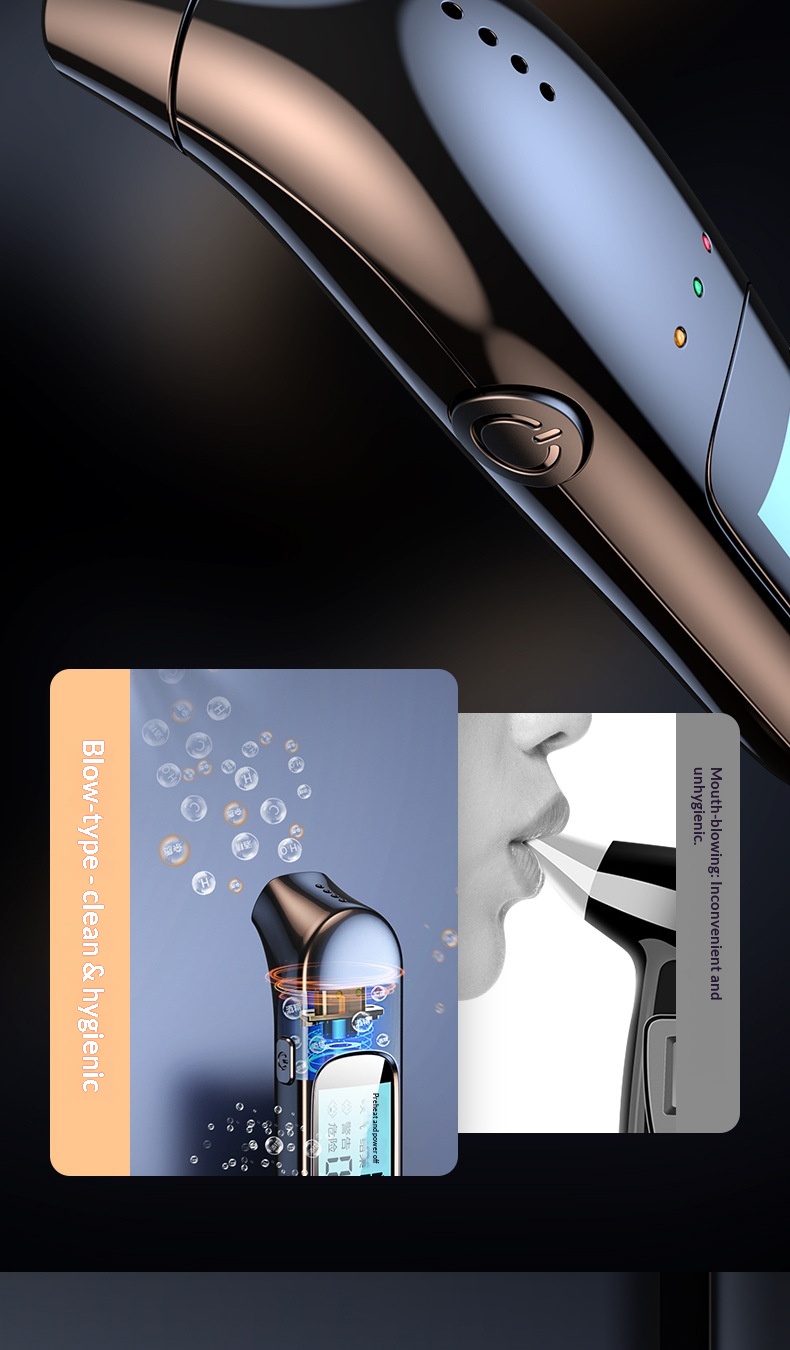 High-precision Driving, Air-blown Type, Self-testing Alcohol Tester With Digital Display Sensor For Drunk_voghion.com