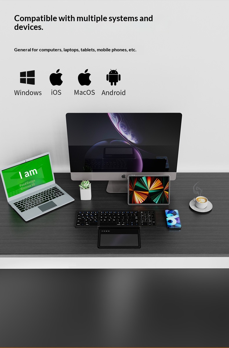 Ultradünnes kabelloses Tablet mit benutzerdefiniertem Touchscreen – 60 % Rabatt – Bluetooth-Mini-Tastatur (leise und tragbar)_voghion.com