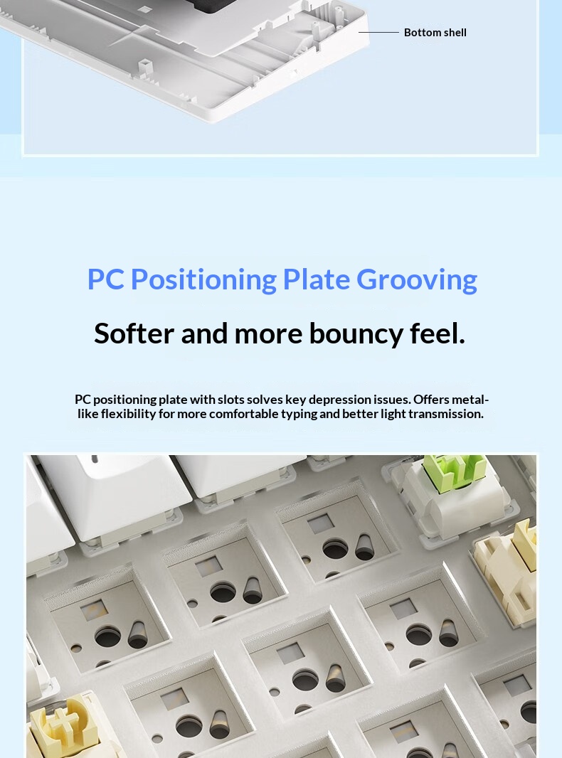 AULA Wolf Spider F75 Wireless Three-Mode Customized Mechanical Keyboard Gaming Gasket Structure Hot-Swappable Bluetooth_voghion.com