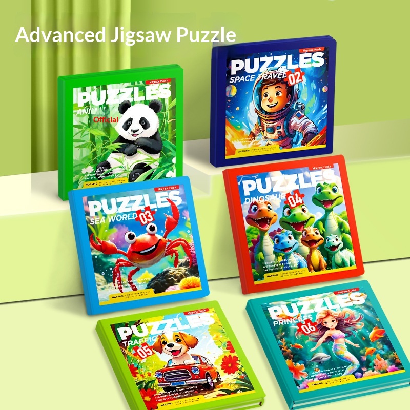 Puzzle, pädagogisches Kinderspielzeug für Fortgeschrittene, 3 bis 6 Jahre, faltbar, magnetisch, frühkindliche Bildung, Erleuchtung_voghion.com