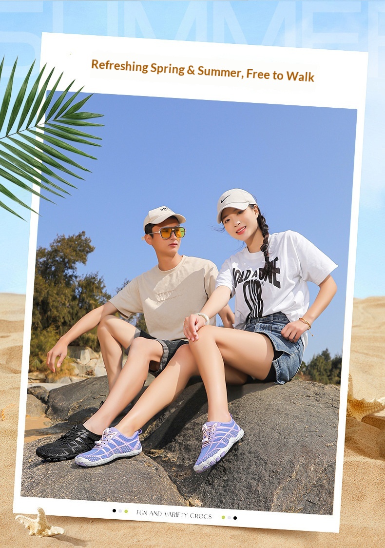 Chaussures aquatiques unisexe pour natation plongée et cyclisme_voghion.com