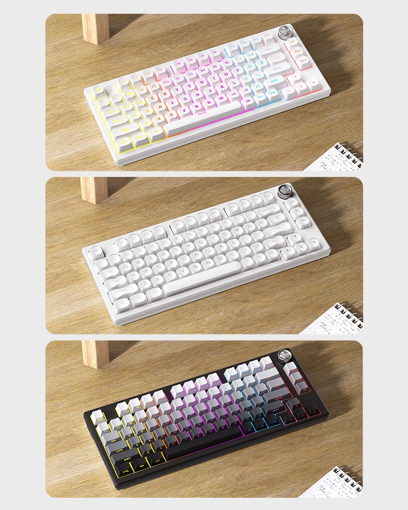 FURYCUBE IP75 Luminous Mechanical Feel Computer Gaming Esports High-Value Wired Silent Keyboard_voghion.com