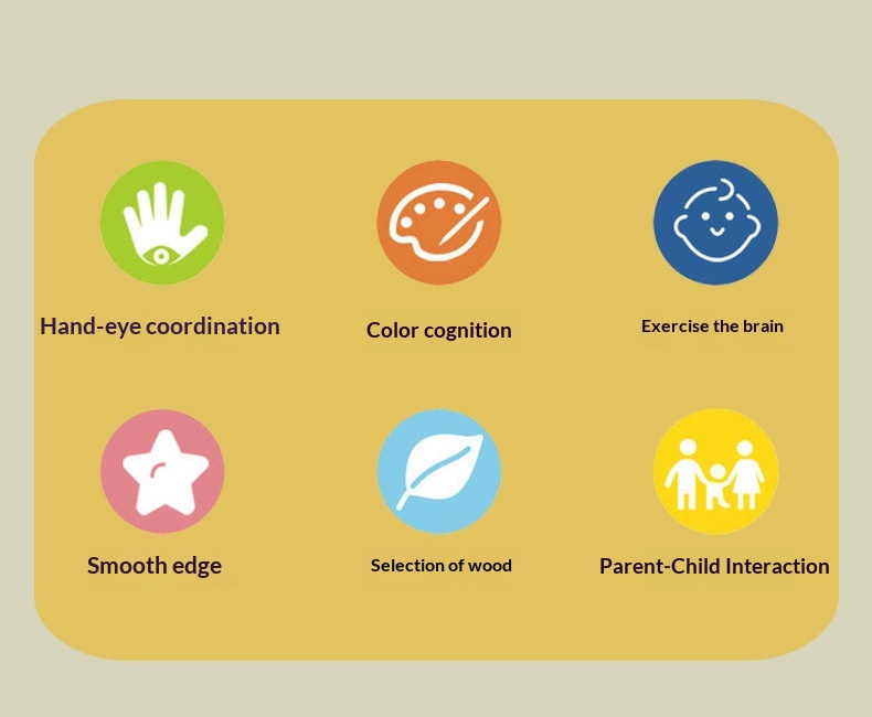 Quebra-cabeça de blocos giratórios para jardim de infância, de 3 a 6 anos, educativo, para aprendizagem precoce, interativo para pais e filhos._voghion.com