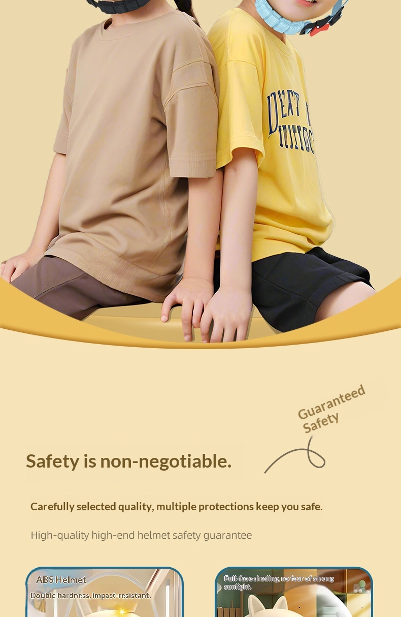 Kinder Helm Mit Katzenohren Für E-scooter Und Winterschutz_voghion.com