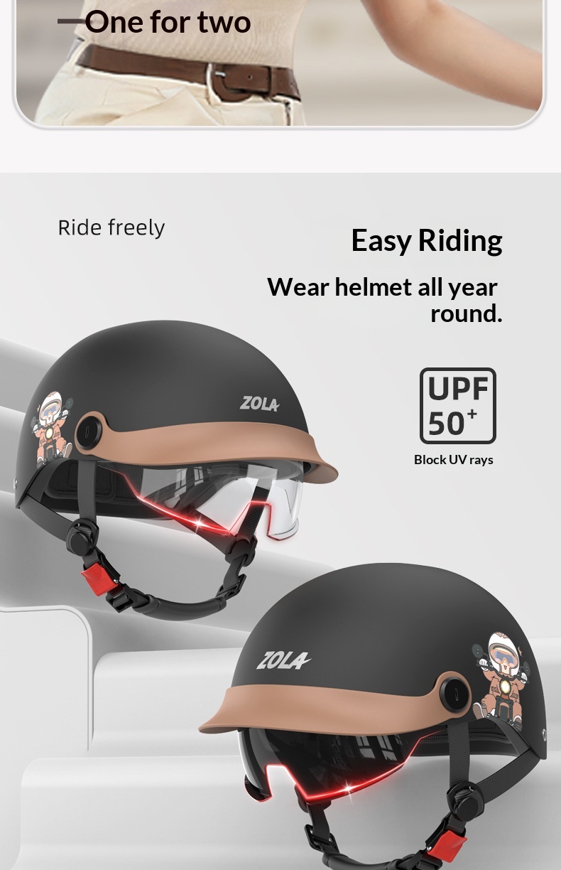 Motorcycle Helmet Summer Lightweight Duckbill Safety Helmet_voghion.com