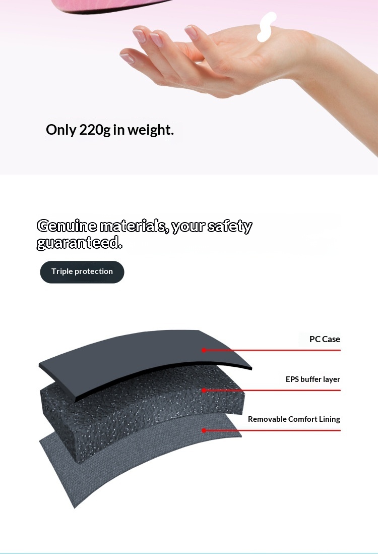 Children's Gradient Wave Pattern Lightweight Breathable Helmet_voghion.com