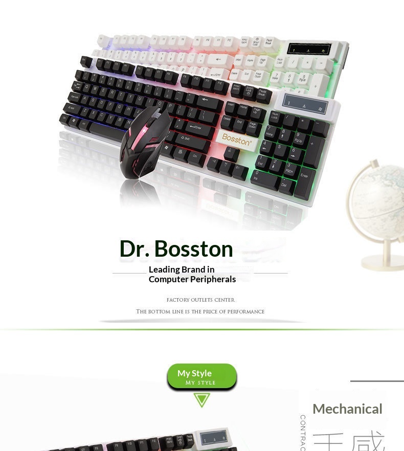 Kit di montaggio fai-da-te per tastiera e mouse USB con retroilluminazione arcobaleno fluttuante del Dr. Ton._voghion.com