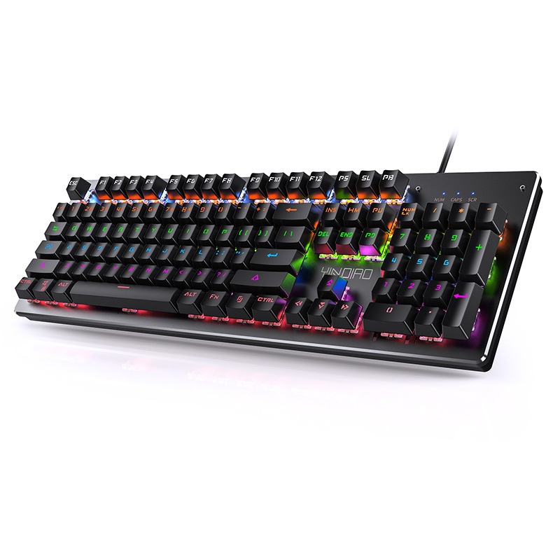Silver Eagle Summoner True Mechanical Keyboard, Swappable Switches, Gaming Green Switch, Punk Style, Wired USB,_voghion.com