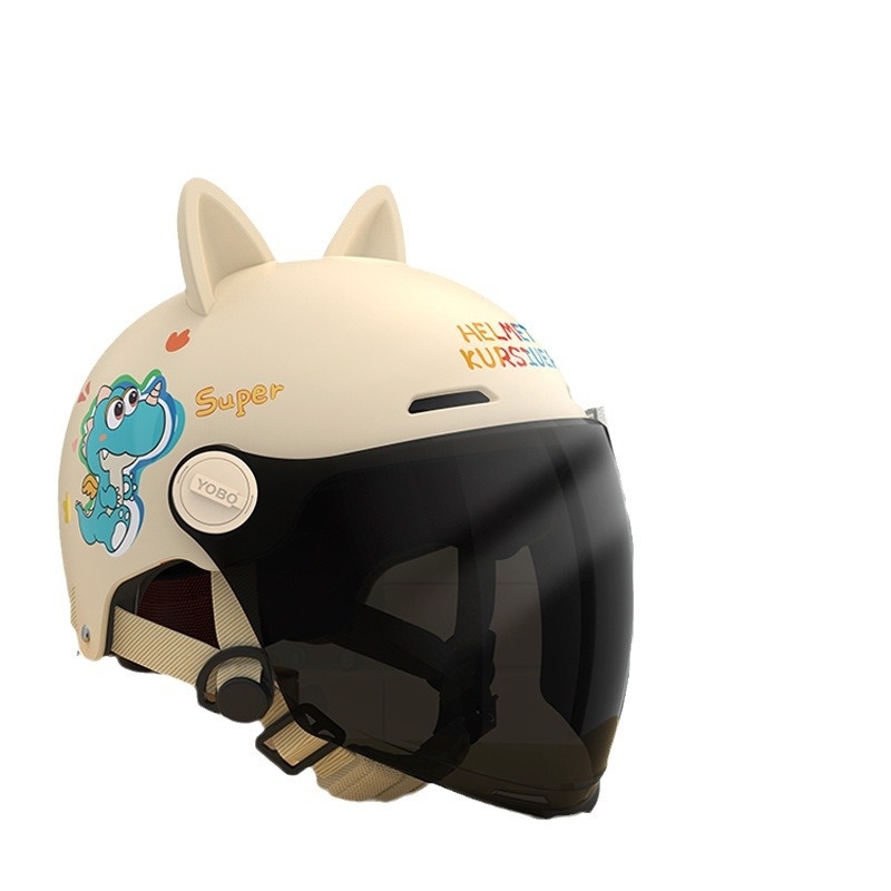 3C-zertifizierter Kinder-Elektrorollerhelm mit Katzenohrenschutz, Unisex, Winter, Schulanfang, Großhandel_voghion.com