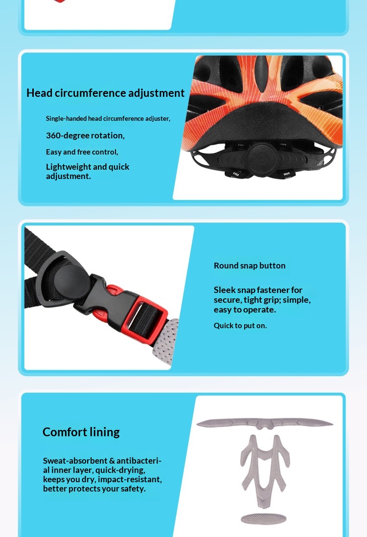 Children's Gradient Wave Pattern Lightweight Breathable Helmet_voghion.com