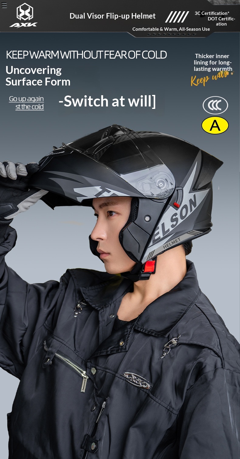 Open face motorhelm voor dames en heren all-season gecertificeerd_voghion.com