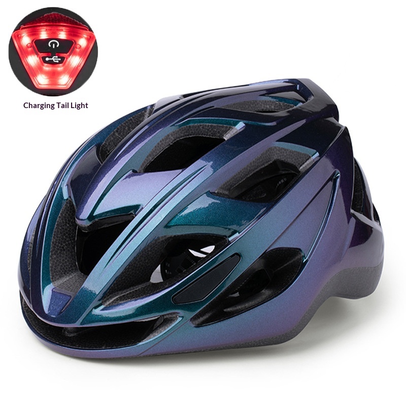 Casque de vélo de route/VTT avec feu arrière intégré pour hommes et femmes, équipement de sport de plein air_voghion.com