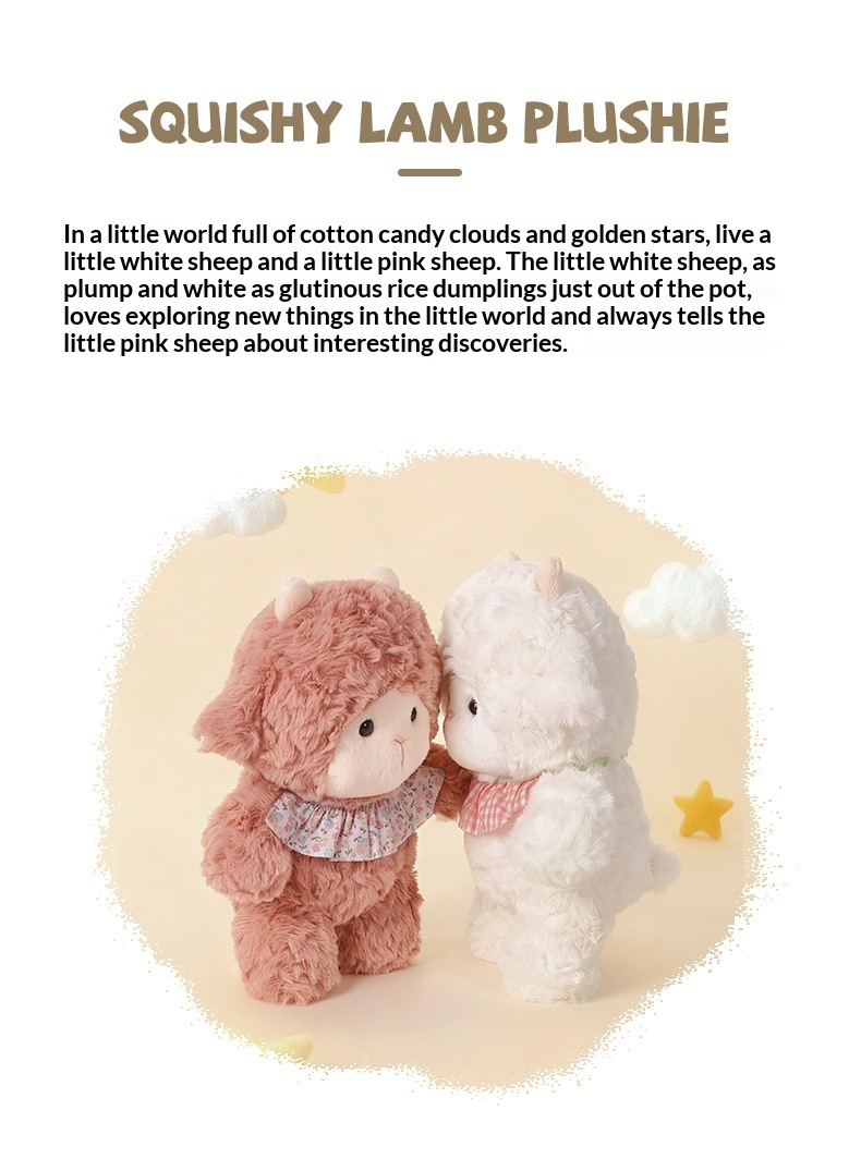 Zachte schapen knuffel voor kinderen om mee te slapen_voghion.com