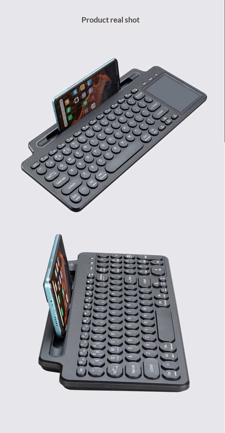 Bluetooth-Funksteckplatz 2,4G Tablet Telefon Computer Smart-Touchpad-Tastatur_voghion.com