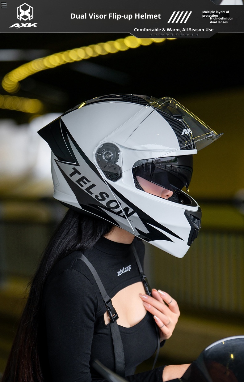 Open face motorhelm voor dames en heren all-season gecertificeerd_voghion.com