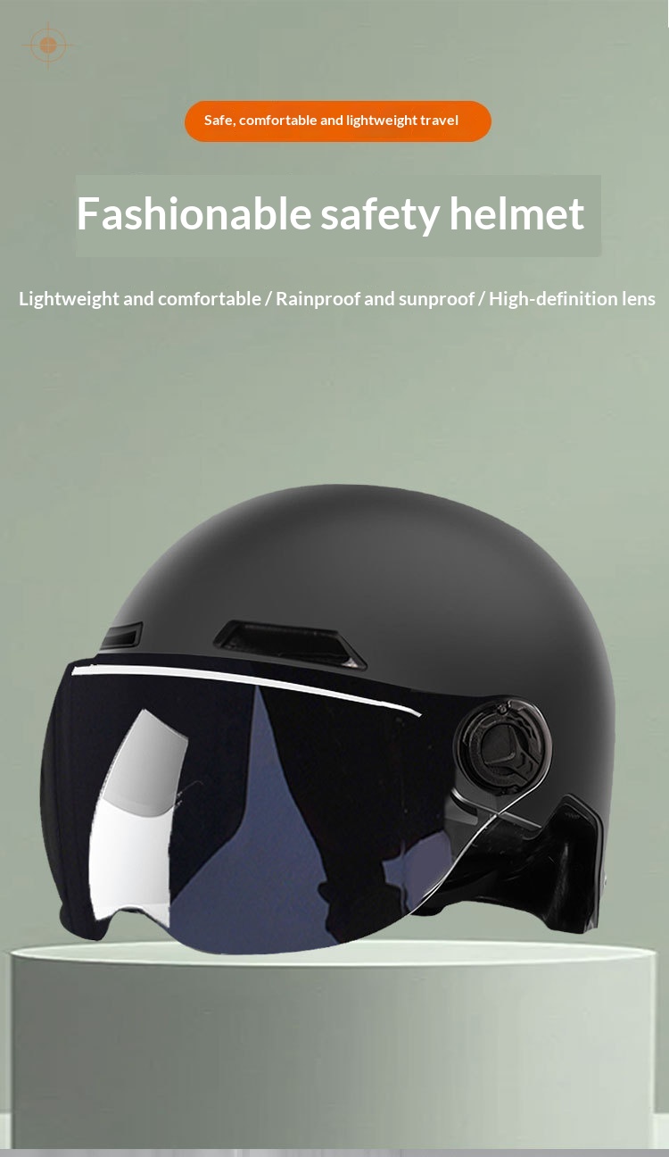 Electric Scooter Half Helmet For Men Extra Large Summer Four Seasons_voghion.com