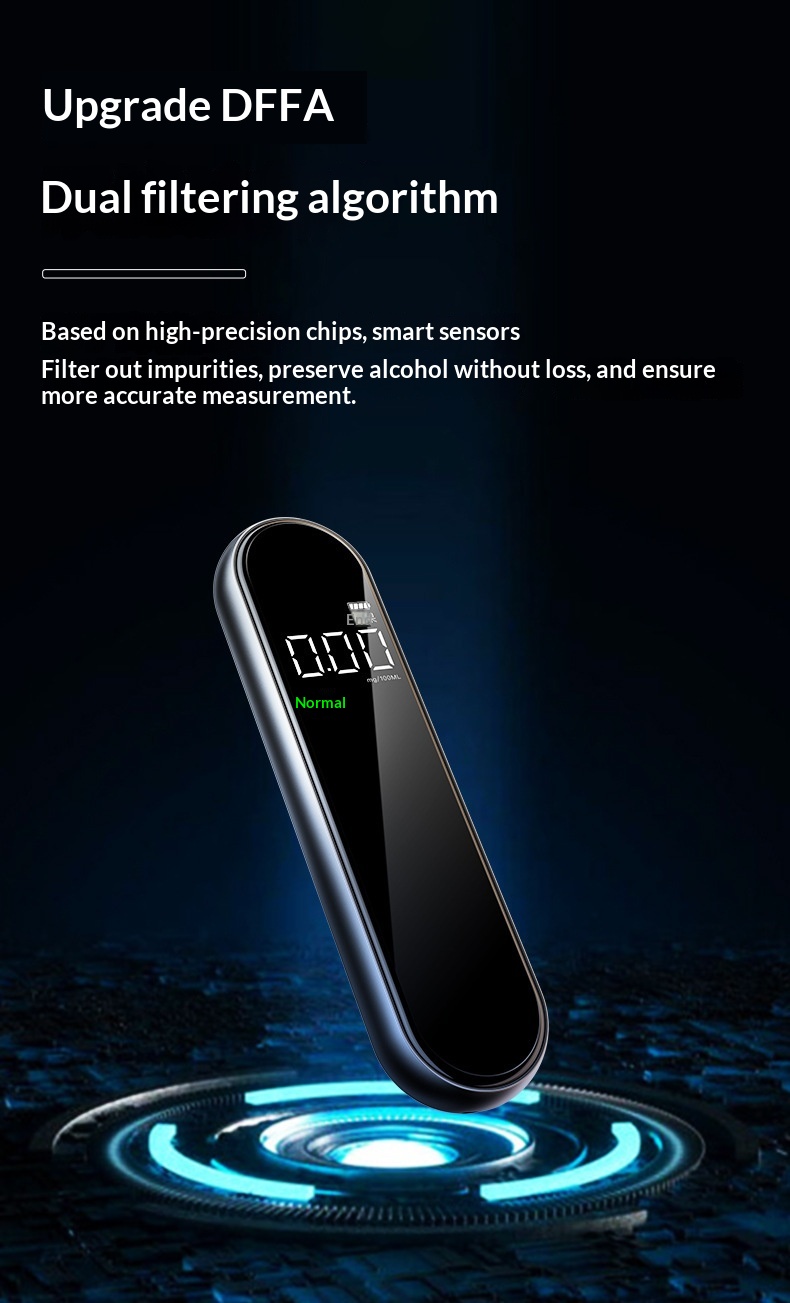 Car Intelligent Voice Digital Display Portable Detector High Precision Blowing Alcohol Tester_voghion.com