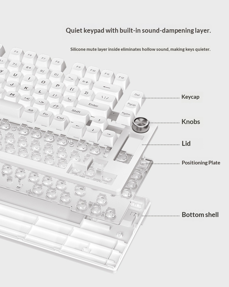 FURYCUBE IP75 Luminous Mechanical Feel Computer Gaming Esports High-Value Wired Silent Keyboard_voghion.com