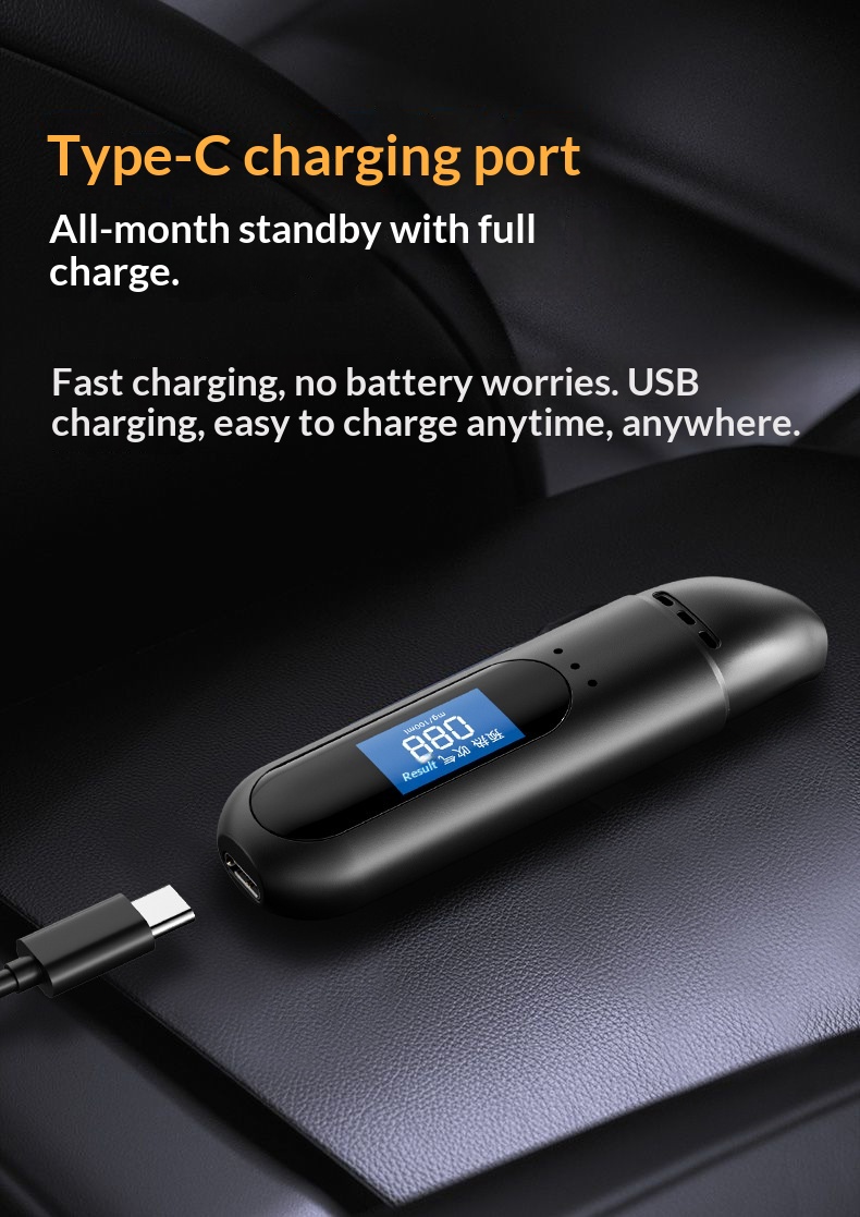 New Cross-border Smart Alcohol Tester For Checking Drunk Driving, Portable Breathalyzer_voghion.com