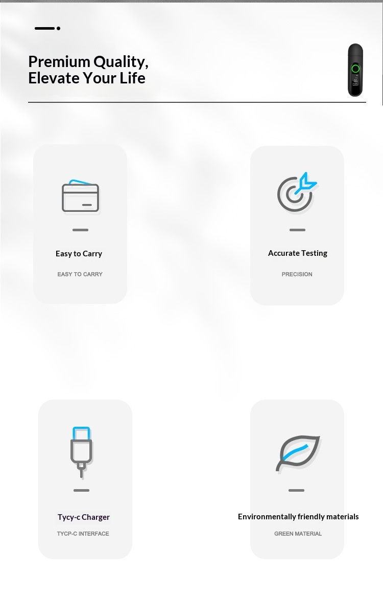 Draagbare alcoholtester met usb oplader en ademdetectie_voghion.com