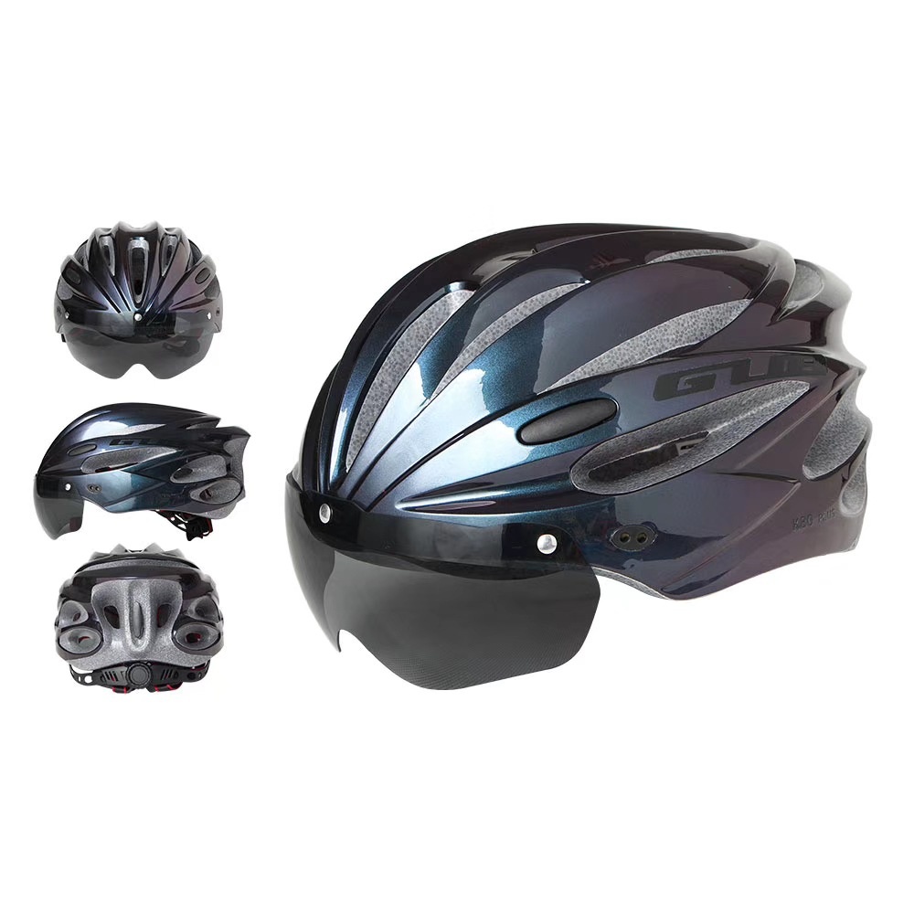 GUB K80 Gradient fiets met geïntegreerde fietsbril en magnetische brilhelm_voghion.com