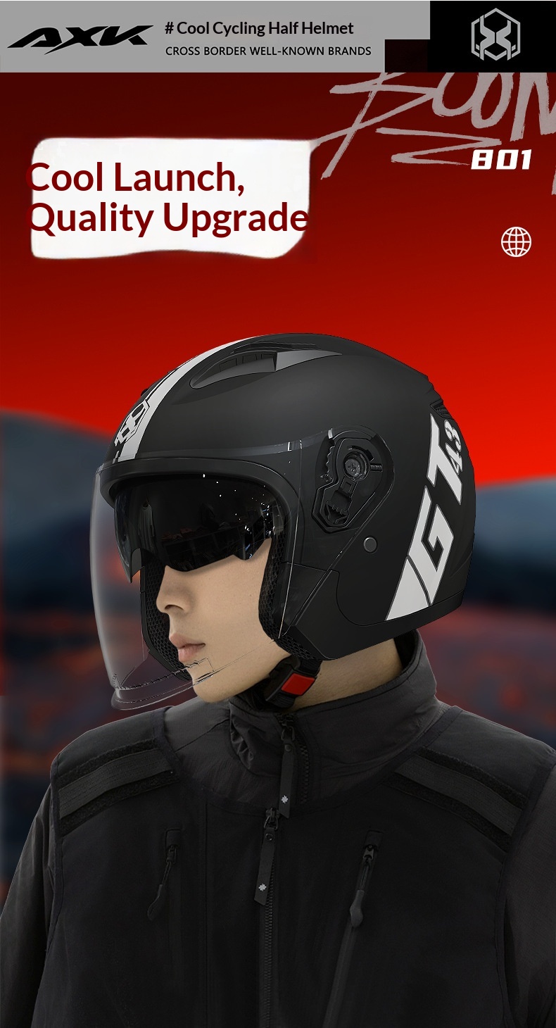 Casco moto jet per uomo e donna casco per scooter quattro stagioni_voghion.com