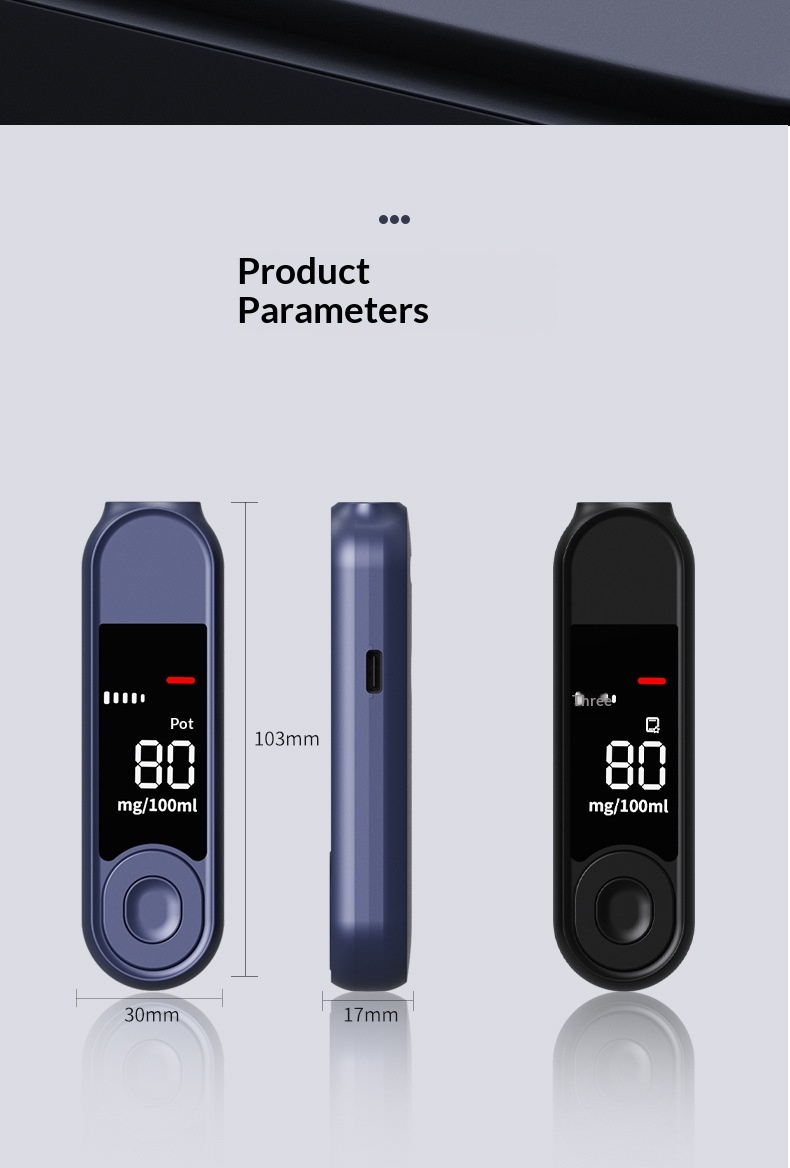 Etilometro per il rilevamento della guida, strumento di analisi dell'alcol nel traffico ad alta precisione._voghion.com