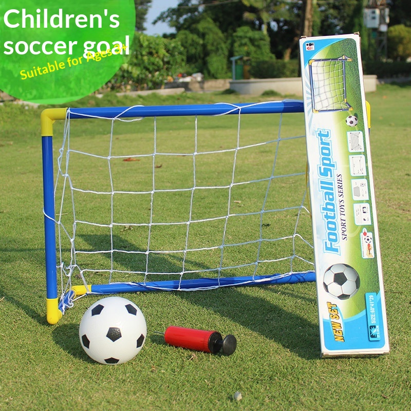 Cross-Border Kindergarten Outdoor Toys Ice Hockey 2-in-1 Children's Sports Easy-to-Disassemble Football Goal Set_voghion.com