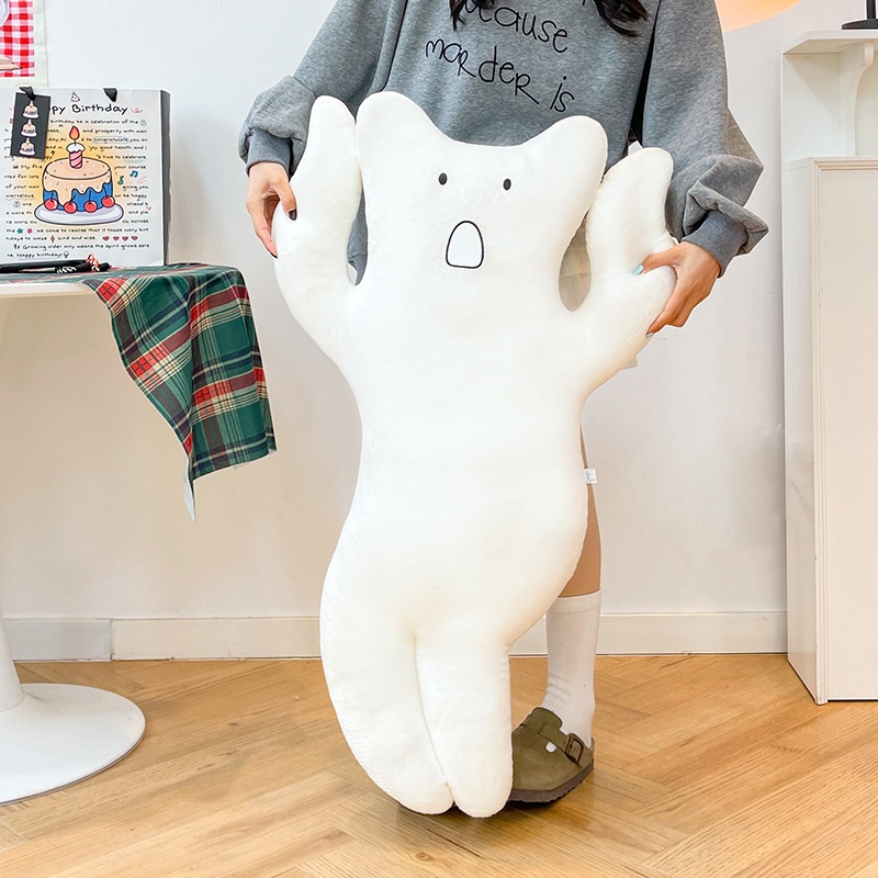 Long-haired Cat Sleeping Pillow, Sleep Soothing Plush Toy, Cute And Healing Gift, Wholesale_voghion.com