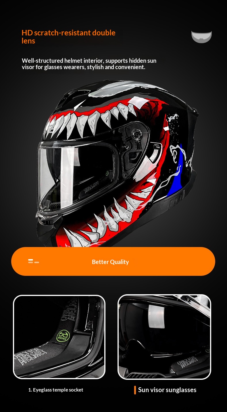 National Standard 3C/DOT Electric Motorcycle Winter ECE Certified Full Face Helmet Manufacturer Cross-Border Exclusive_voghion.com
