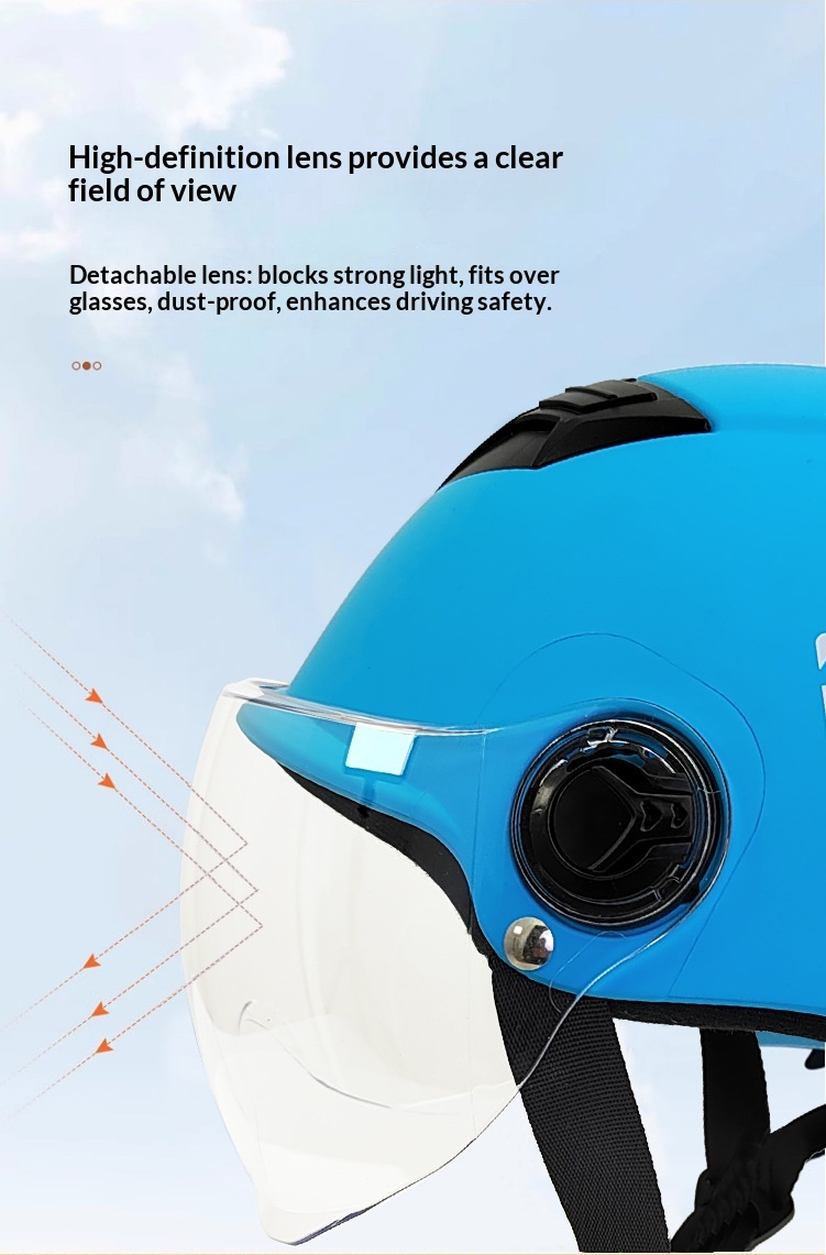 Halbschalenhelm Für Motorrad Und Roller Sommer Sicherheit_voghion.com