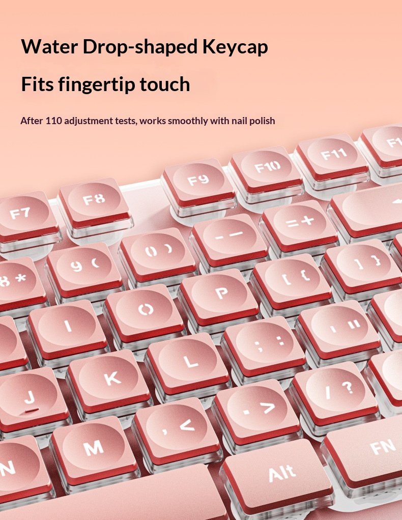 Forerunner X7S Wireless Keyboard Mouse Set Silent Ultra-thin High Aesthetic Gaming Computer Office Mechanical Feel_voghion.com