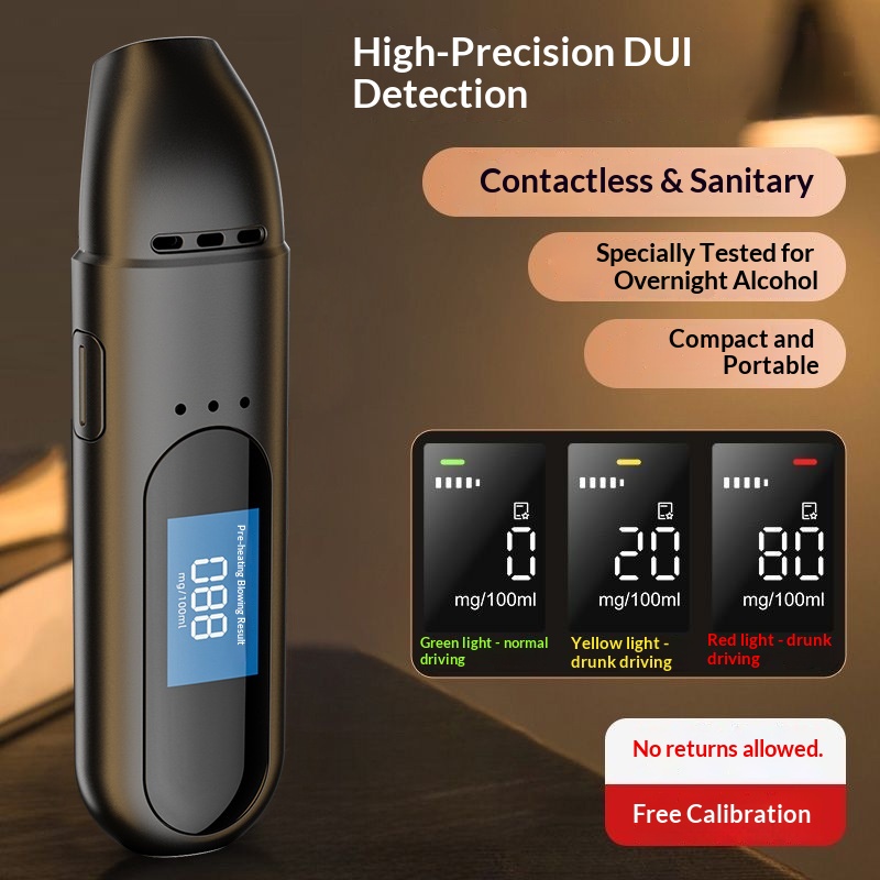 Neuer grenzüberschreitender intelligenter Alkoholtester zur Überprüfung von Trunkenheit am Steuer, tragbarer Atemalkoholtester_voghion.com