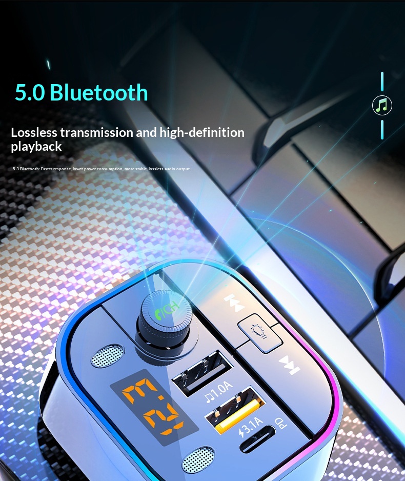 Bluetooth Car Kit Wireless Receiver For Lossless Music Streaming_voghion.com