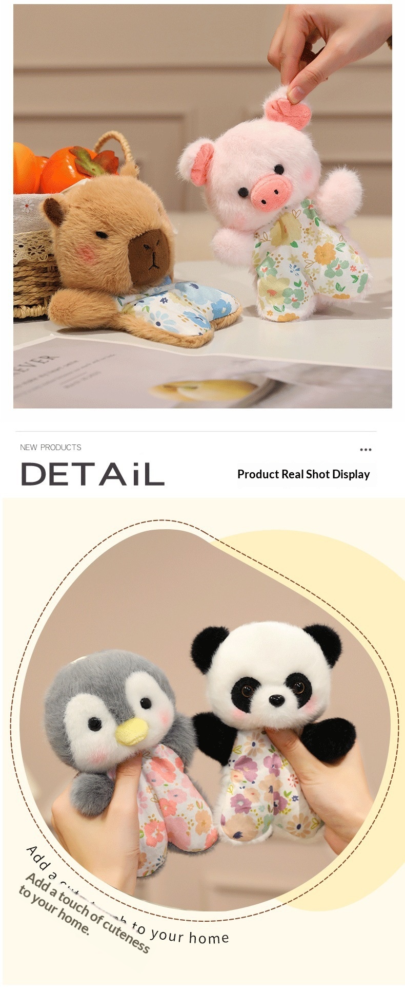 Fun Stress-Relief Doll, Comforting Plush Toy, Healing Squeezable Lamb Figurine, Cute Husky Beanbag_voghion.com
