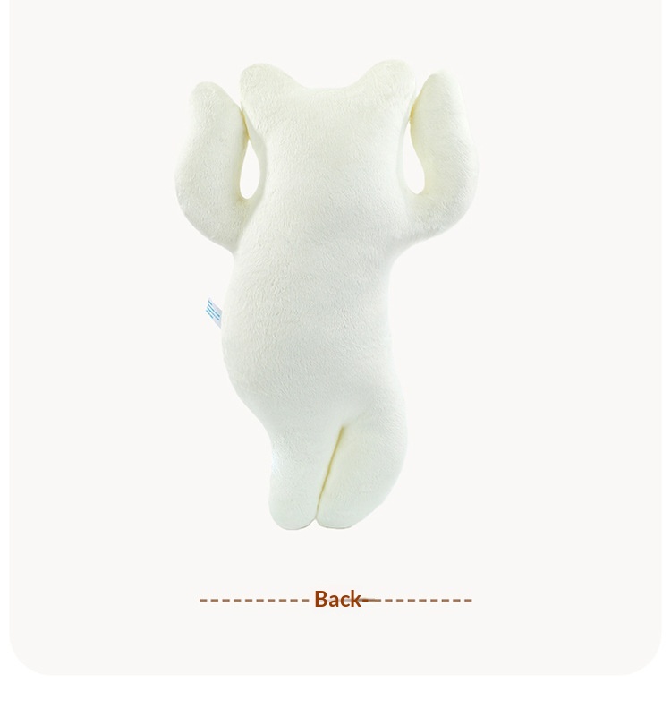 Long-haired Cat Sleeping Pillow Plush Toy Healing Soft Gift_voghion.com