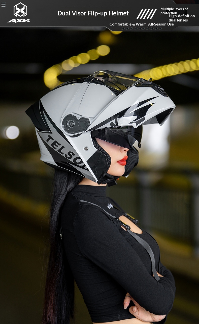 Open face motorhelm voor dames en heren all-season gecertificeerd_voghion.com